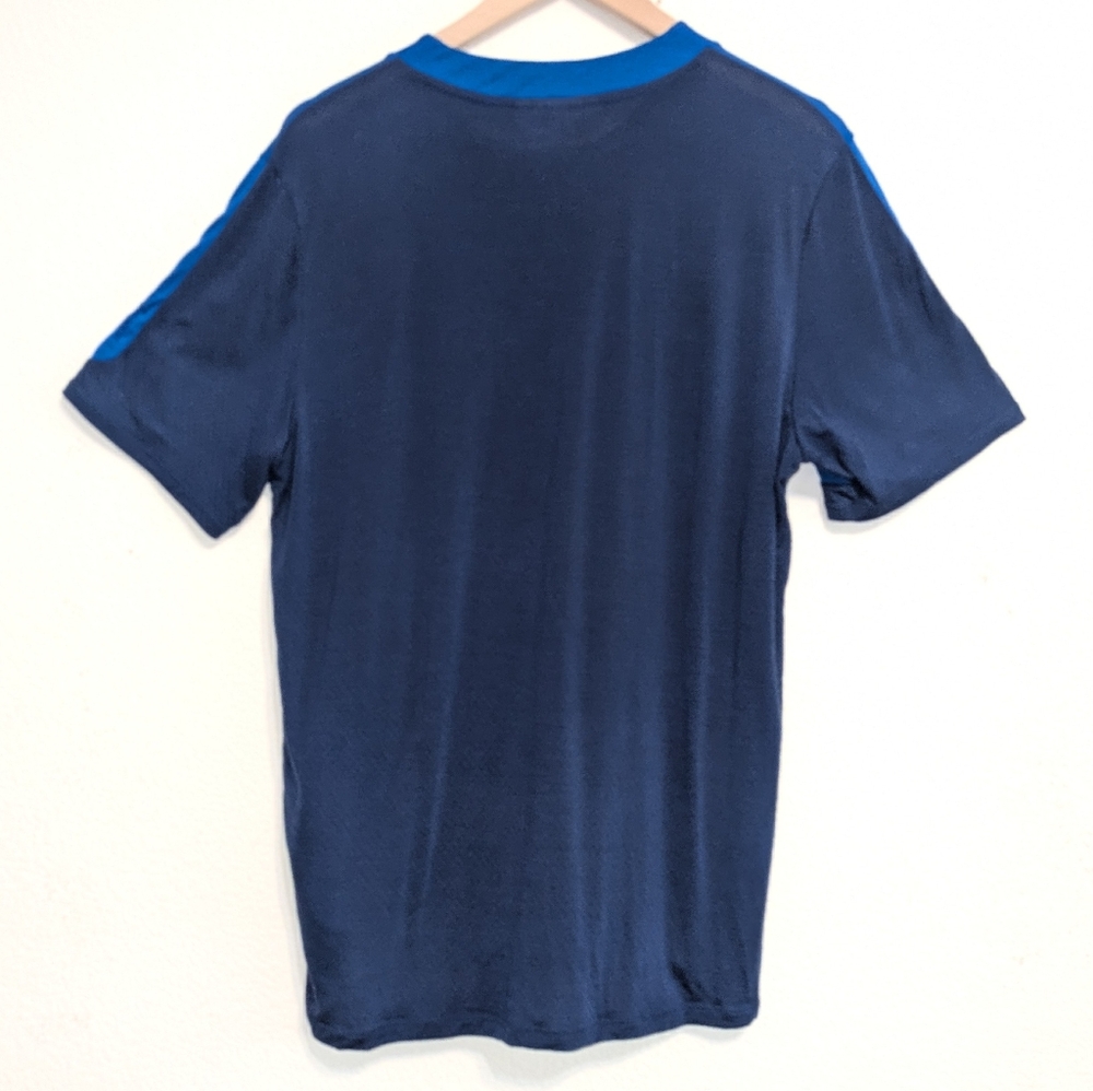 Icebreaker Zoneknit Men's size Large Short Sleeve Merino Blend Blue Base layer - Picture 4 of 7